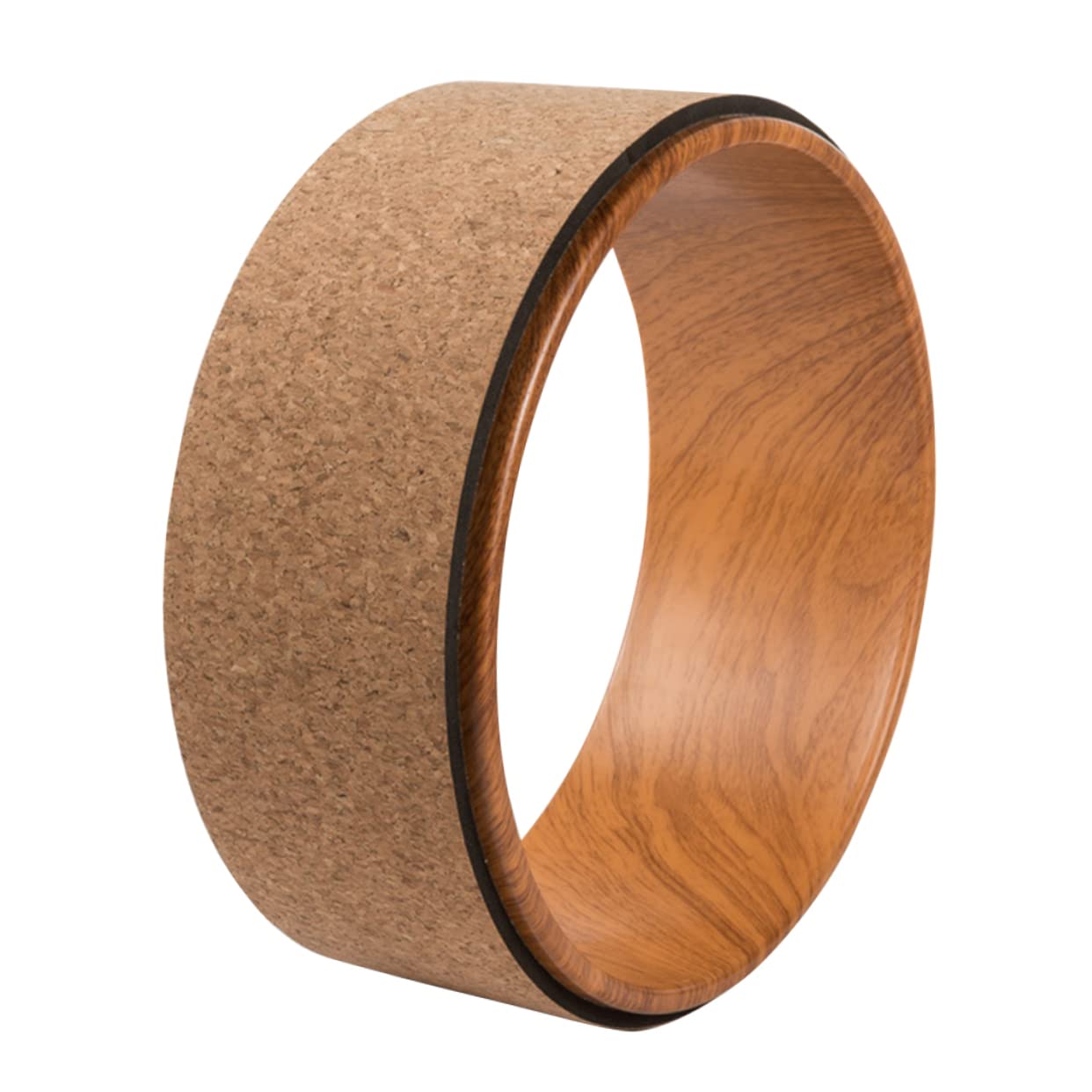 Rueda De Yoga Natural De Corcho para Flexiones De Espalda Herramienta De Ejercicio para Estiramientos y Masajes Casa y Fitness