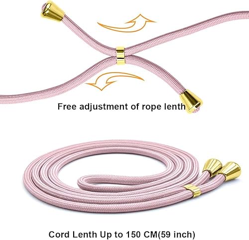 Miniatura 6 de YESPURE Funda para Samsung Galaxy S23 Ultra con correa ajustable para el cuello cruzada, para Galaxy S23 Ultra Funda protectora con cordón, TPU