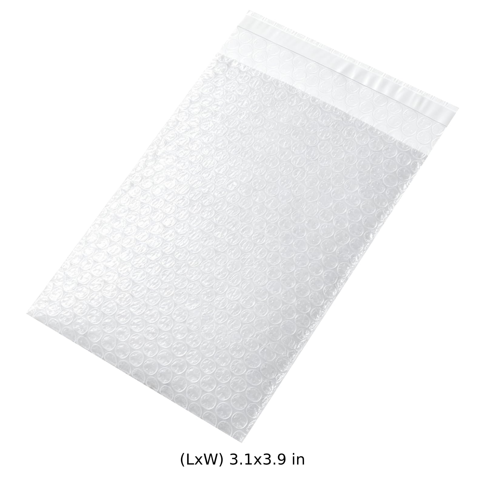 300 Stk. Luftpolsterbeutel mit Selbstverschluss, 3,1 x 3,9 Zoll klare Luftpolsterbeutel, einlagige Luftpolsterfolie für empfindliche Artikel, Umzug, Lagerung, E-Commerce-Verpackung, transparent
