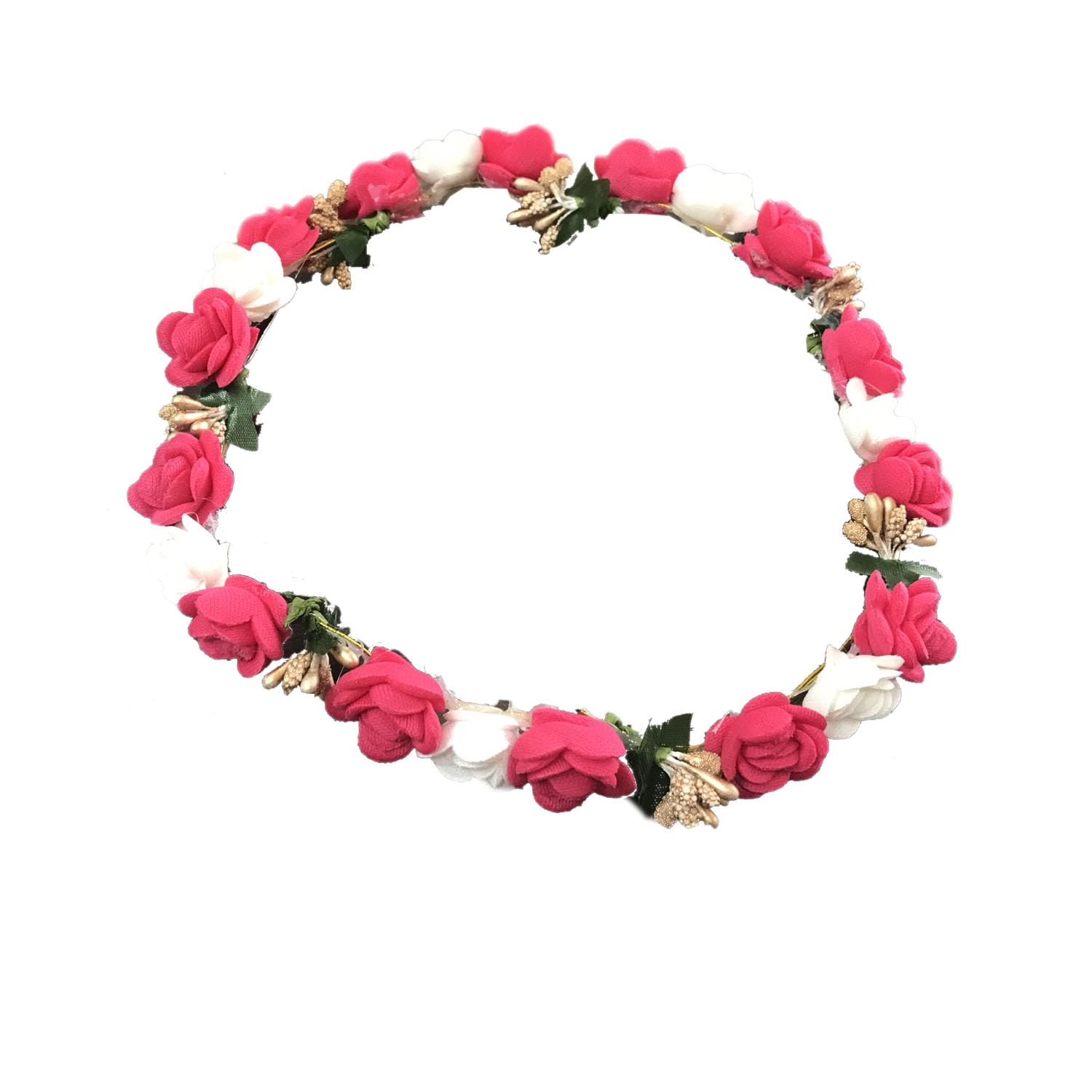 Arooman™ Bridal Fancy Hair Tiara Hair Crown Hair Accessories for Women & Girls,Rani Pink & White, Pack of 1 (B0CQWD472K) Amazon Price History, Amazon Price Tracker