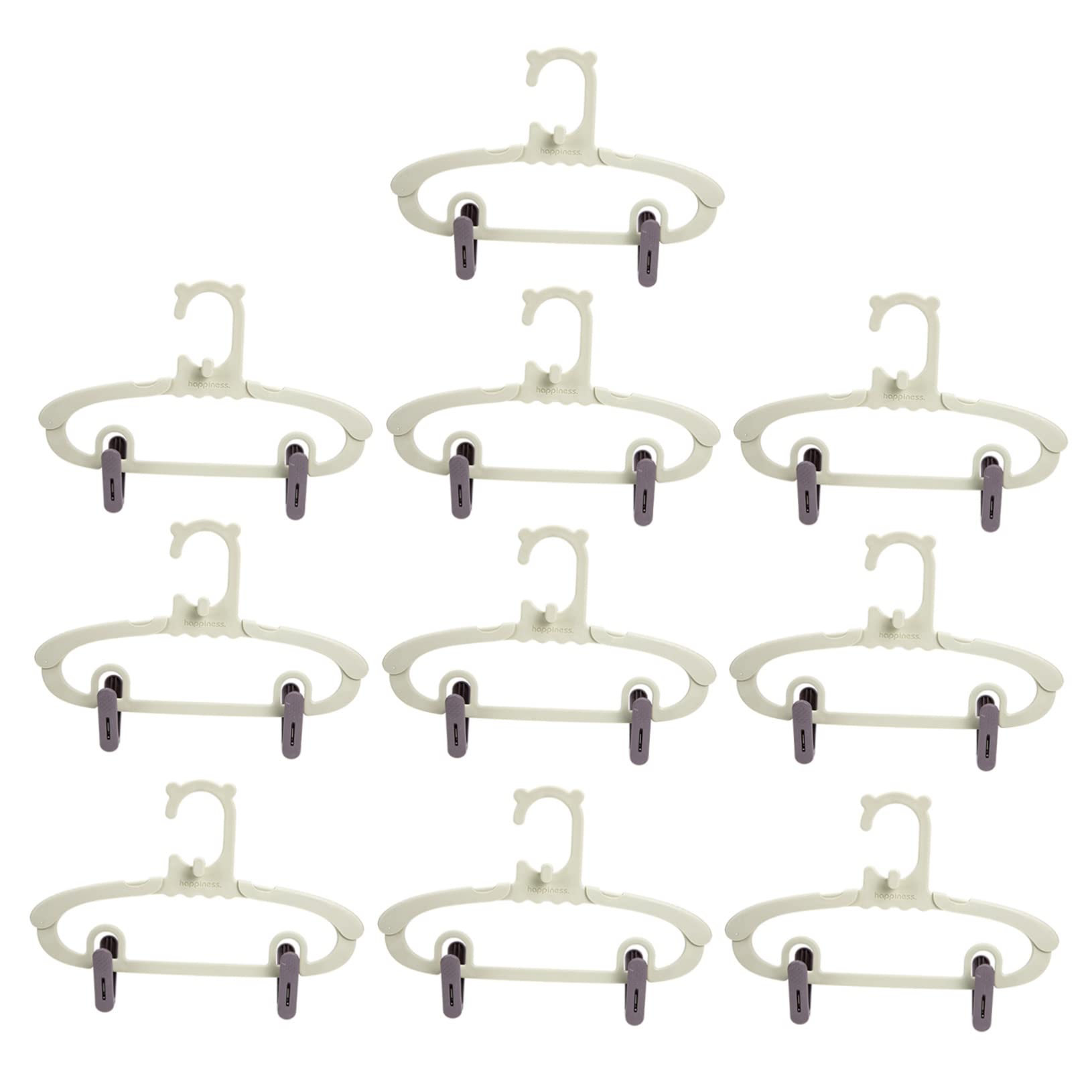 KOMBIUDA 1 Set Retractable Clothes Hangers for Clothes Hangers Soft Warm with Pants Clips for Closet Organization and Space Saving