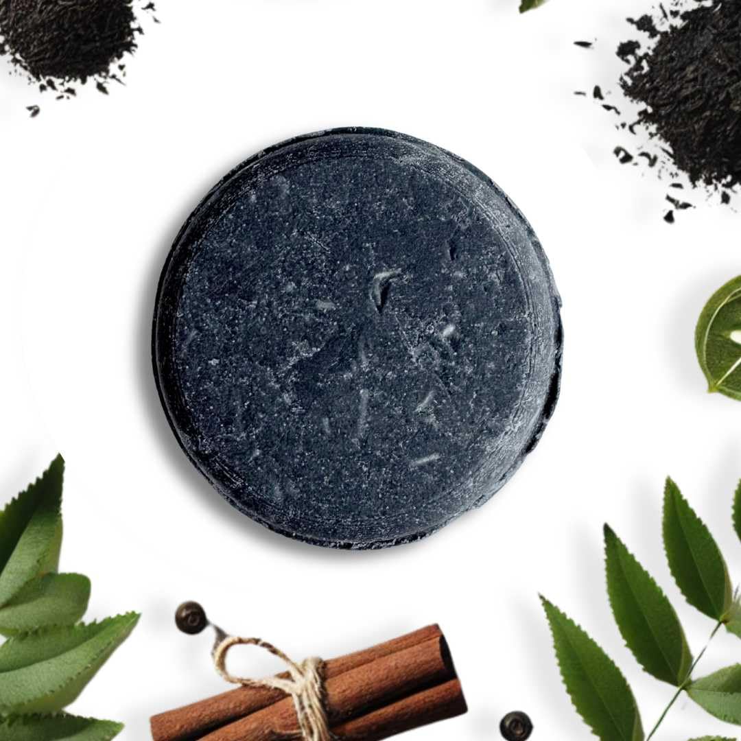Arani Eco Total Scalp Care Shampoo Bar 100g | Activated Charcoal with Neem and Tea Tree Oils | For stubborn dandruff and oil build-up on scalp | Sulphate & Paraben-Free, Plastic-Free-image-43