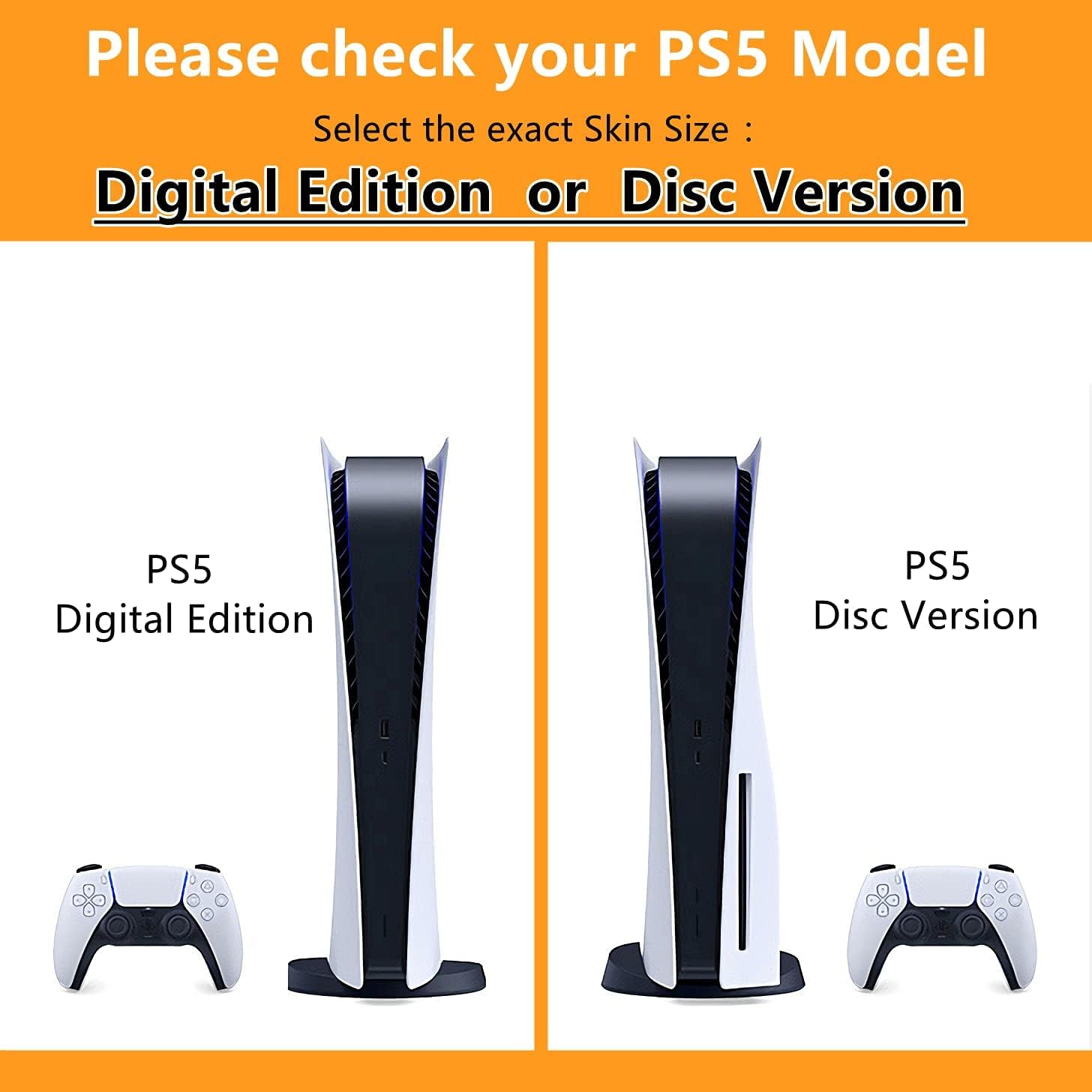 Mmoptop PS5 Skin Disc Edition Anime Console and Controller Vinyl Cover Skins Wraps for Playstation 5 Disc Version
