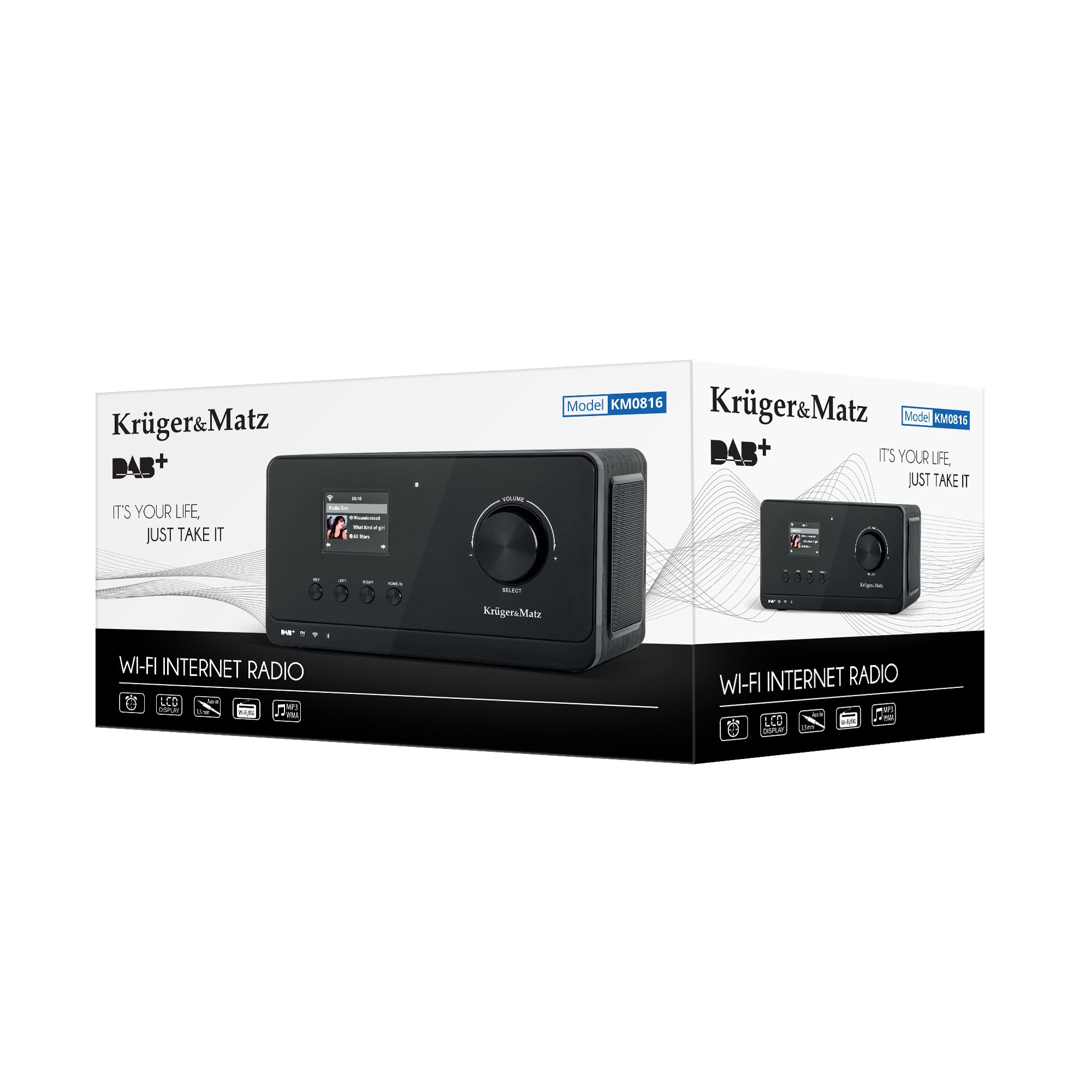 Radio internetowe Kruger&Matz BT, FM DAB+