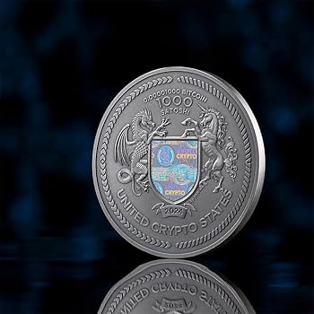 Binary Bull Cryptocurrency 2 Oz Silver Coin 1000 Satoshi