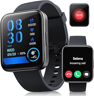 Embrace The Future of Wearable Tech with Our Smartwatch: Stay Connected, Stay Active, and Stay Ahead, 1.85 Inches (Midnight Gray)