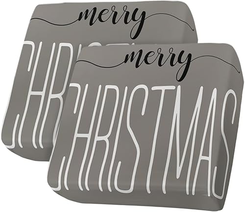 Miniatura 35 de Fundas de cojín para sofá de Navidad con diseño de muñeco de nieve gris, funda elástica para sofá con parte inferior elástica, fundas de sofá