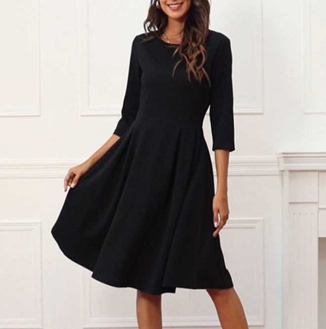 oxiuly fashion dress oxiuly Dresses Women's Vintage Puffy Swing Party Dress