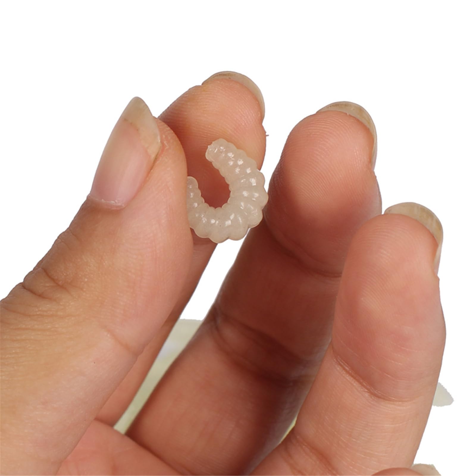 50 Stück Kunstköder Maden - Weiche Fischköder Für Süß- & Salzwasser