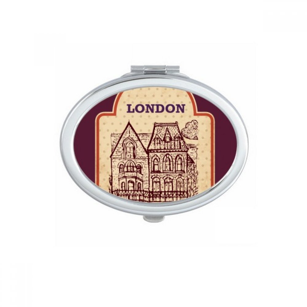 Miroir de poche Londres ovale compact pour sac encombré