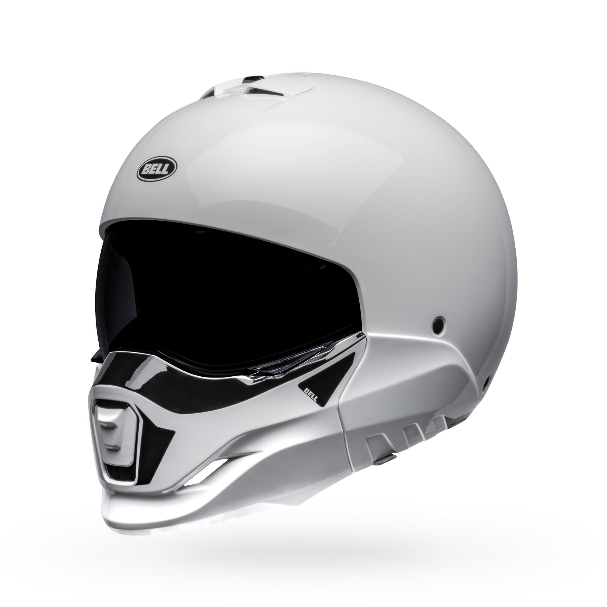 BELL Broozer - Casco (Duplet blanco brillante, grande)
