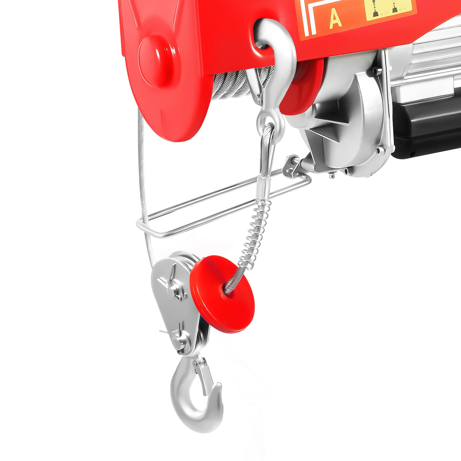 Elevador eléctrico 800 kg/1000 kg, varios modos de funcionamiento, polea eléctrica, fácil de usar, con mando a distancia por cable, cabrestante para agricultura, fábricas (1000 kg de elevación