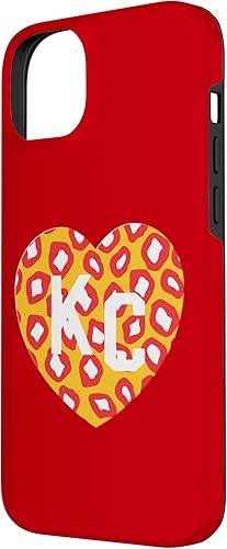 Vista 35 de Carcasa para iPhone 11 KC Heart Red/Yellow Animal Print Kansas City Hearts Kc Heart