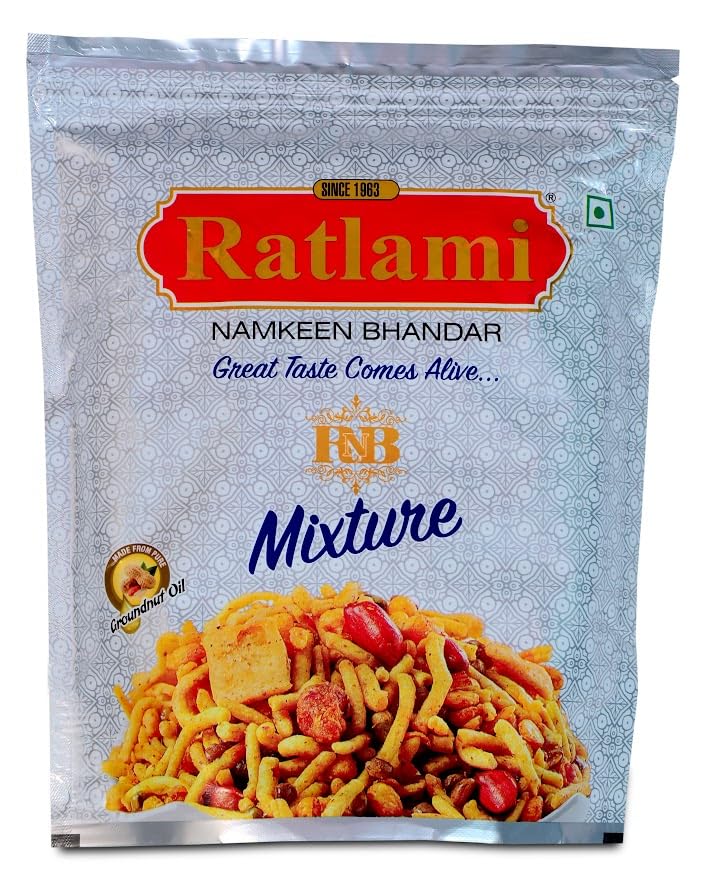Medium Masala Mixture, Ratlami Mixture, Mixture Namkeen (500G), Made of 100% Ground Nut Oil-image-41