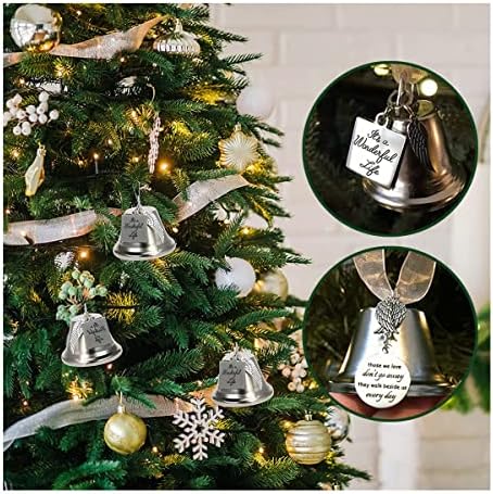 Memorial Christmas Ornament Christmas Memory Bauble Christmas Tree Pendants Christmas Tree Hanging Decorations Jingle Bells Ornaments (Those we love dont go away)