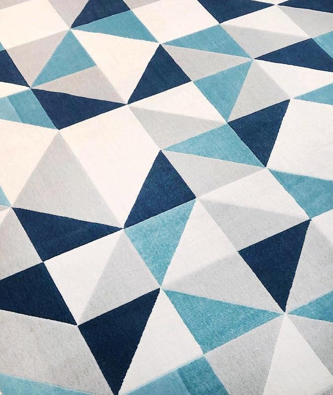 Image of Embossed Handmade GH Wool Thick Geometrical Carpet is a Stylish and Practical Addition to Any Living Room 10X13