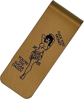 【USA DESIGN】真鍮 ブラス セクシー ピンナップガール マネークリップ 札入れ 財布 ;MOCP-004