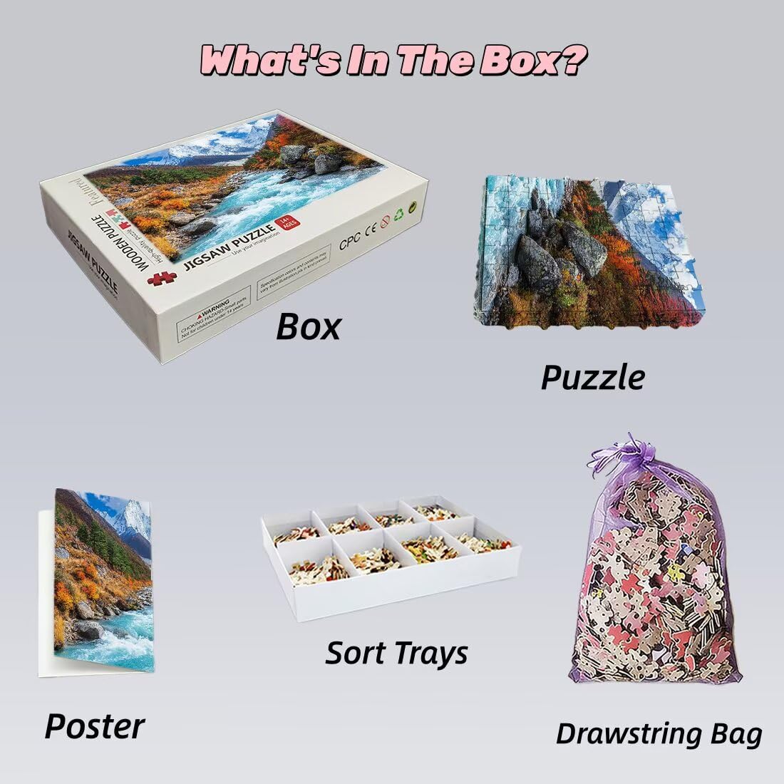 1500 sztuk puzzli dla dorosłych, jesienne puzzle dla dorosłych 1500, niemożliwe puzzle, klasyczne wymagające gry edukacyjne, drewniane puzzle dla rodzin, prezenty dekoracyjne, motyw: natura -2268