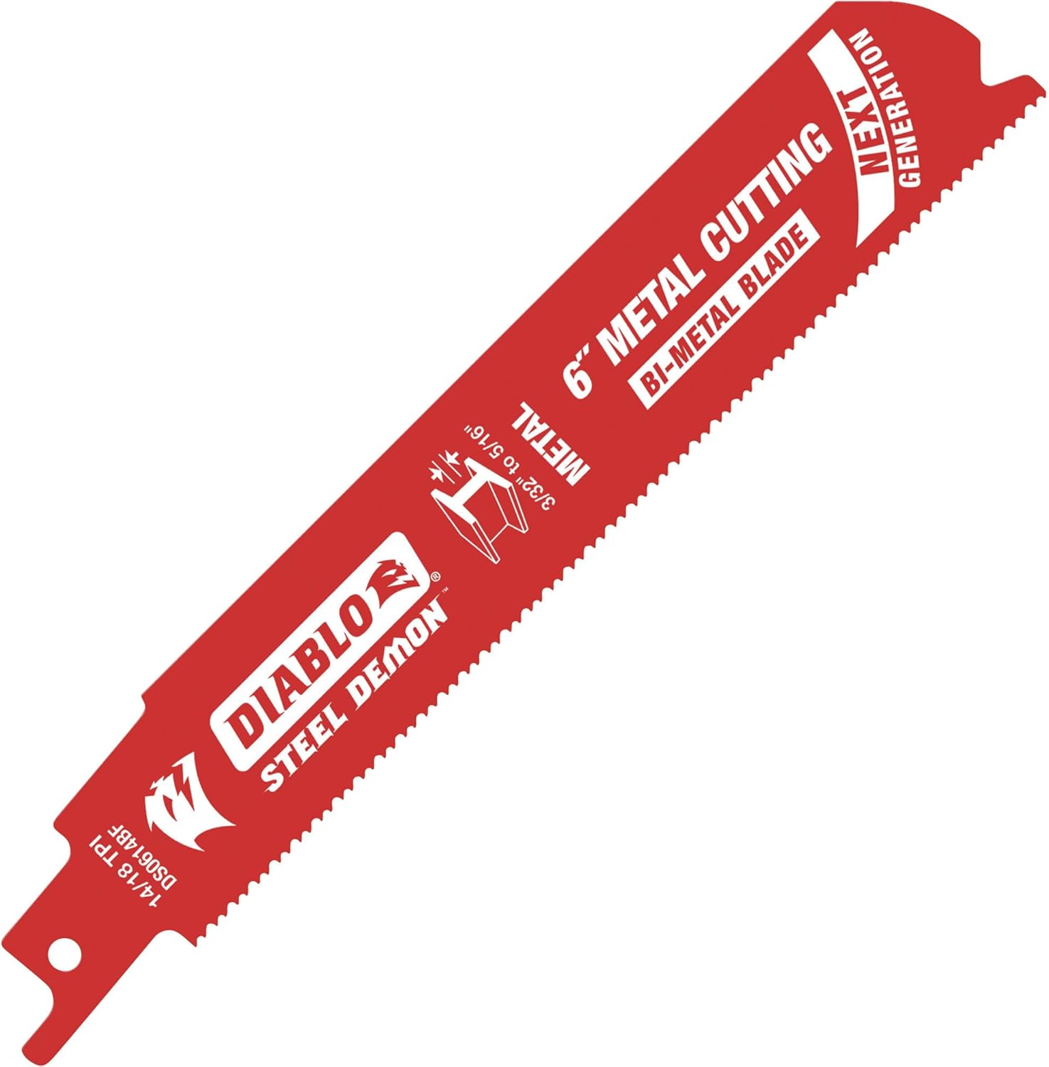 Diablo Steel Demon Metal Cutting Saw Blade - 25-Pk. 6in. 14/18 TPI, for Thin to Medium Metals, Model Number DS0614BF25