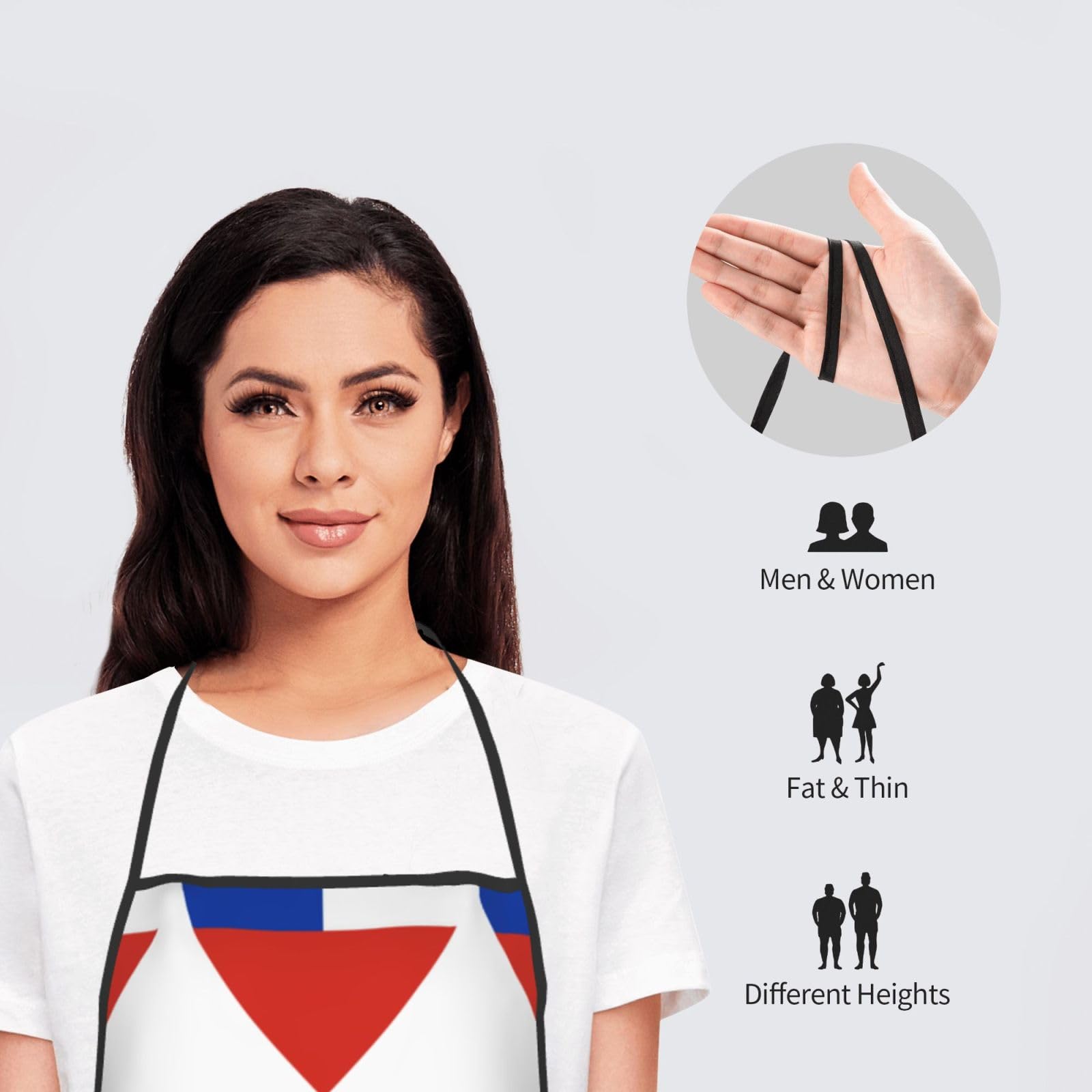 Tablier de cuisine unisexe avec drapeau canadien pour homme et femme