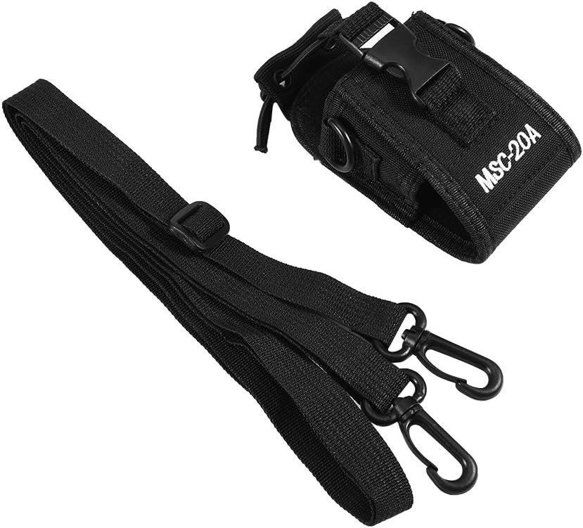MSC20A Nylon Radio Bag, Nylon Radio Holder Case Bag with Adjustable Shoulder Strap