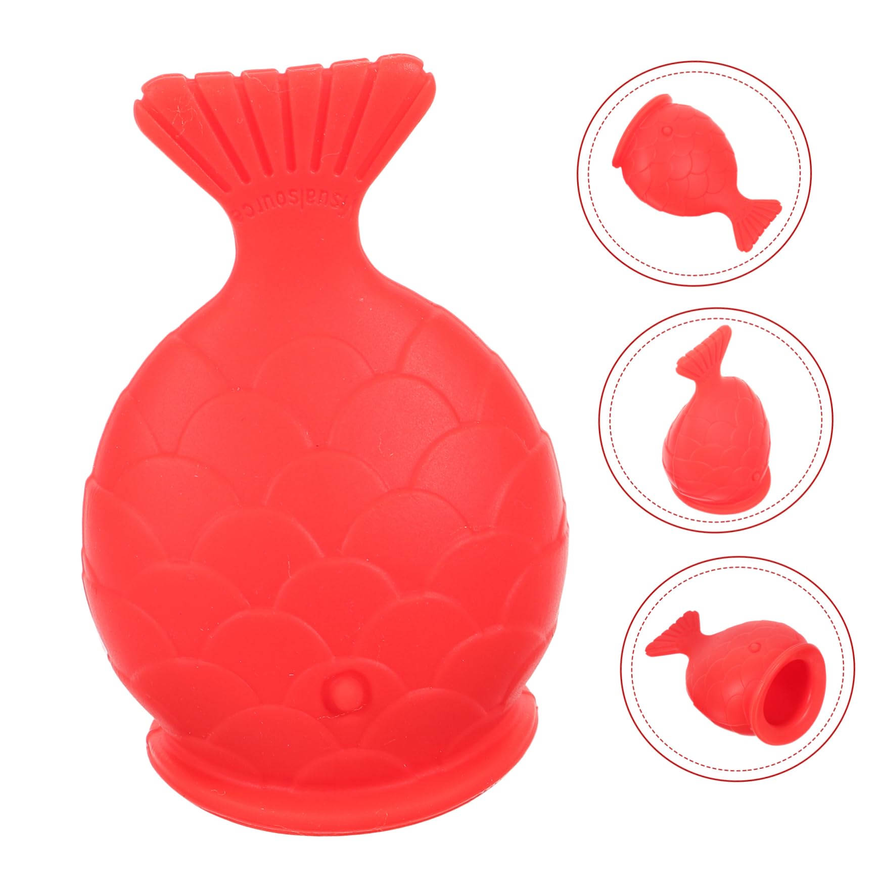 Potenciador de Labios de Silicona Reutilizable Diseño Pez Aumentar Volumen