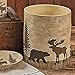 Black Forest Decor Woodland Moose & Bear Waste Basket
