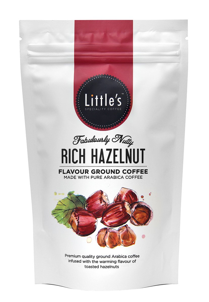 Little's Rich Hazelnut Flavoured Ground Coffee 100 g (Pack of 6)