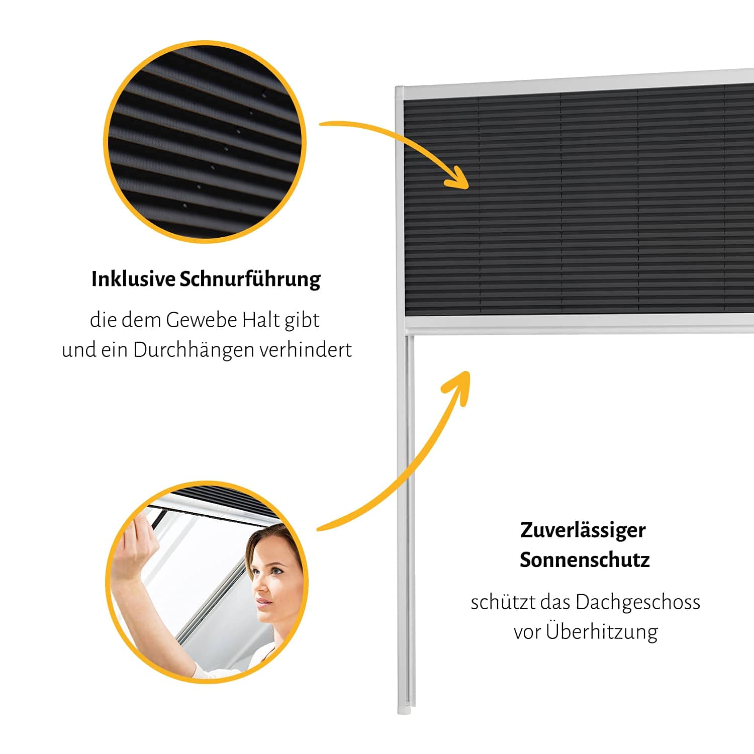 empasa Sonnenschutzplissee Sonnenschutz Dachfenster Plissee MASTER SUN