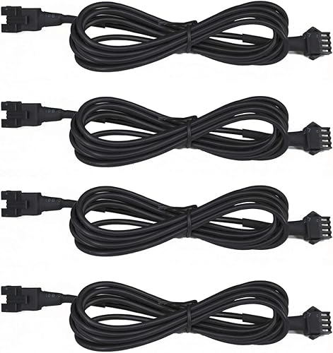 Juego de 4 cables de extensión de luz LED RGB de 47.2in, multicolor para luces LED, motocicleta, ATV, coche, multicolor (4 unidades, 47.2in) disponible en Yaxa Venezuela
