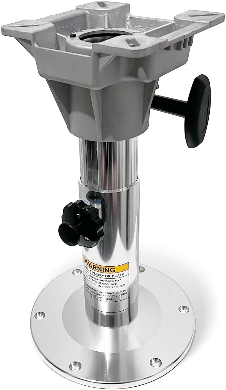 Adjustable Height Locking Boat Seat Pedestal 13 Inches to 19 Inches
