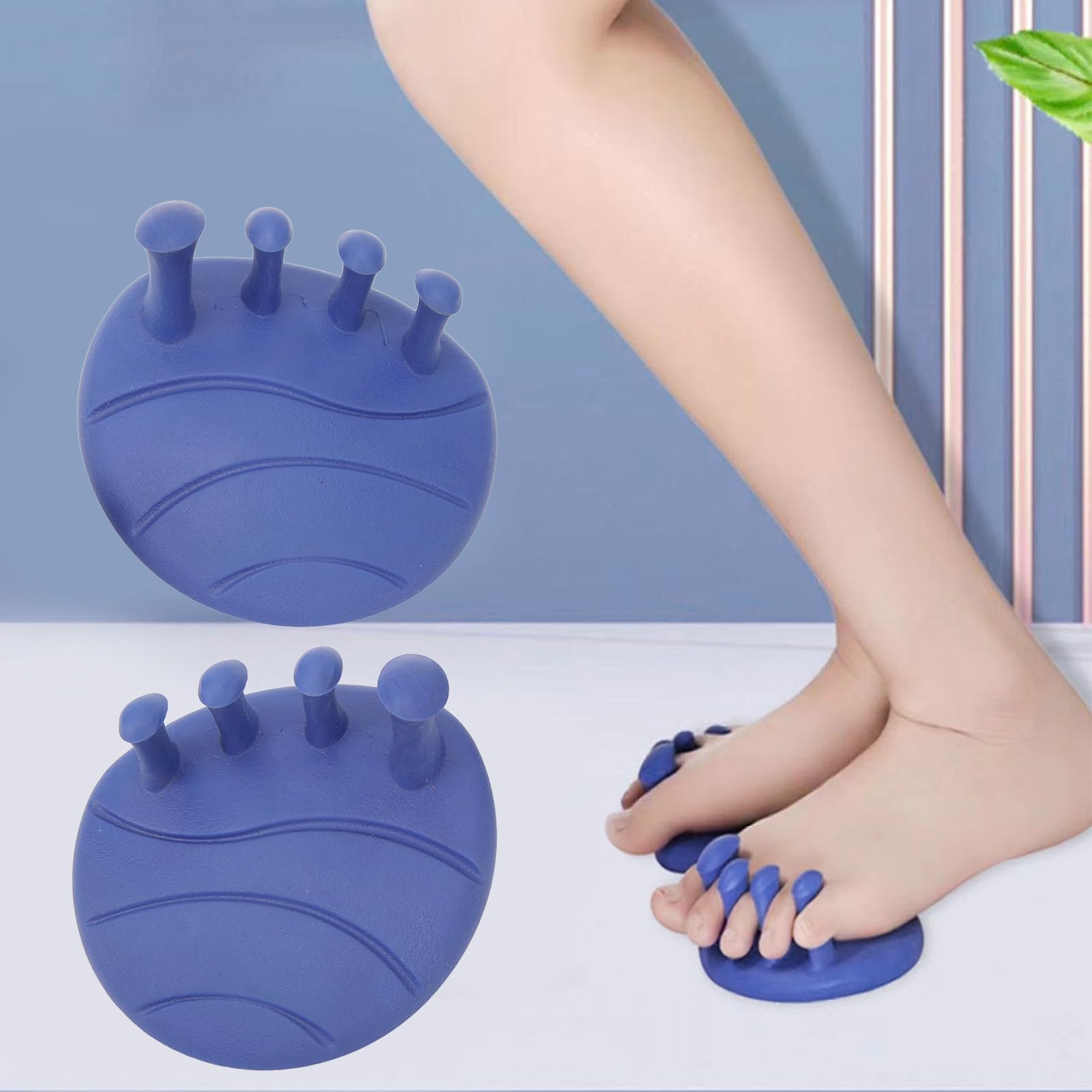 NYSUZHOUJI Multifunctional Dark Blue Toe Separator Toe Stretchers For Bunion Relief And Foot Shape Correction Unisex