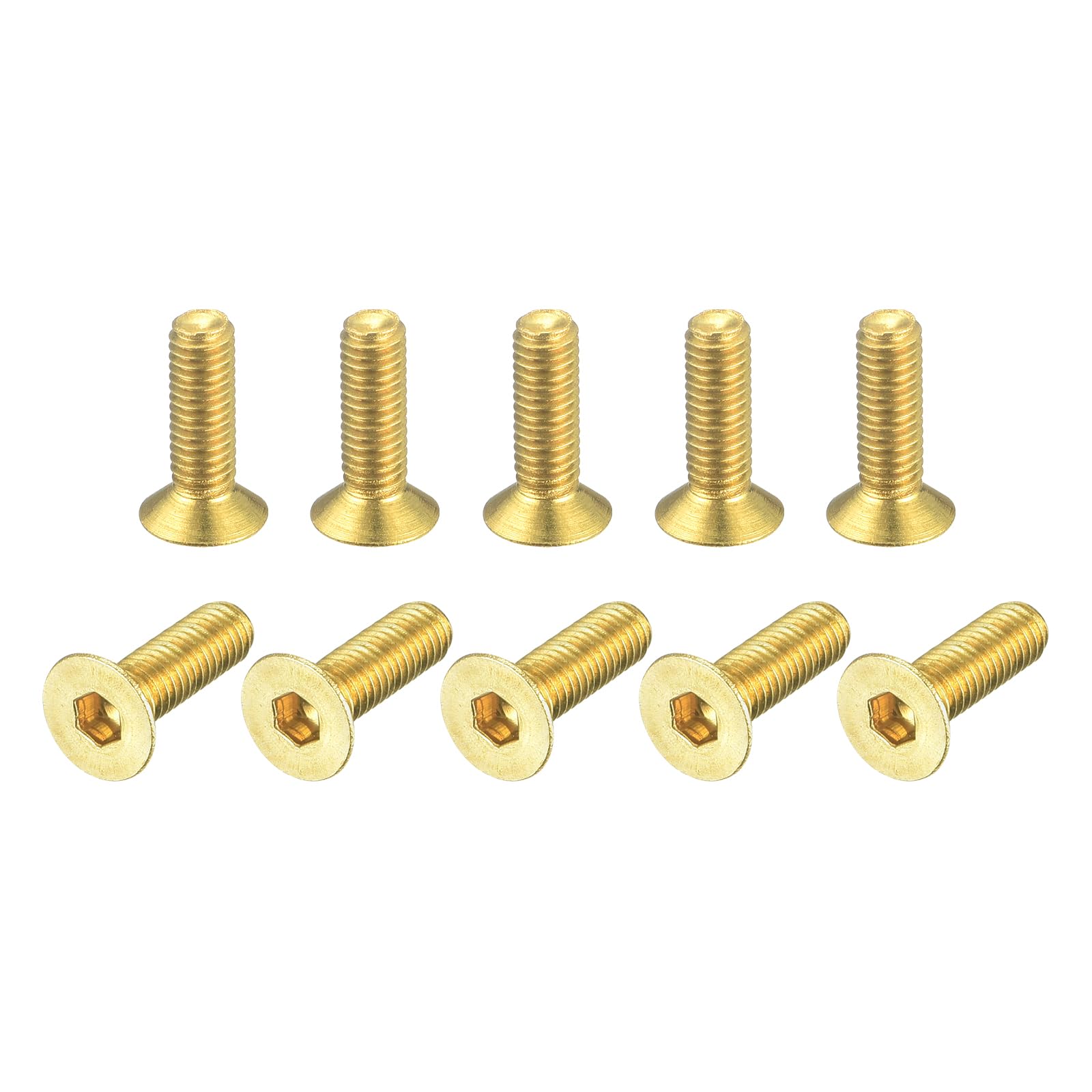 Vis En Laiton Tête Cylindrique Hexagonale - Du M3 Au M10 - Neuf Sous Emballage