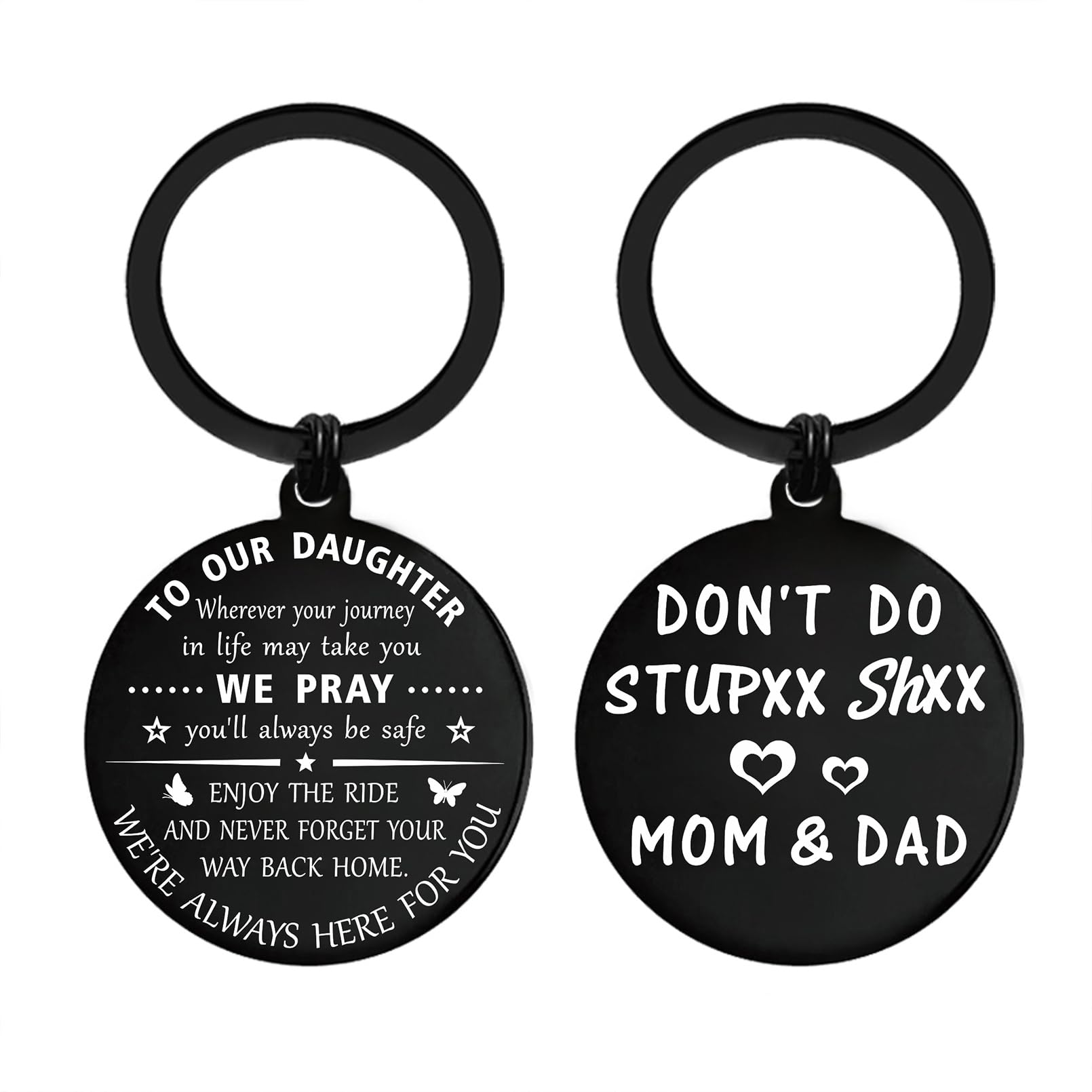 ENGZHIDaughter Gifts from Mom Dad, Daughter Keychain for Teen Girls, Love  My Daughter for Birthday Graduation Mothers Day