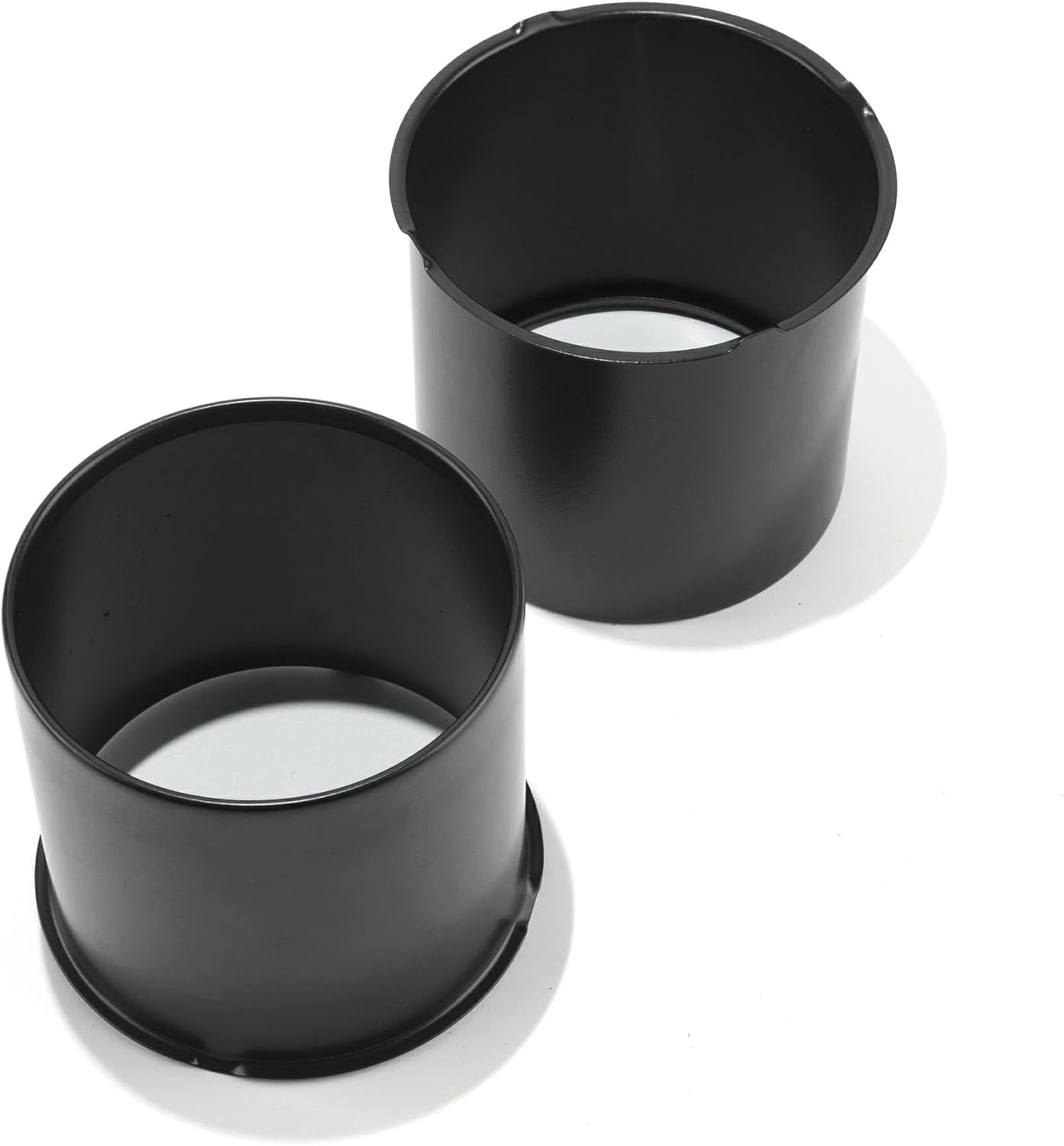 2Pcs 5.15inch Stainless Trailer Wheel Center Caps Push Through 5.15" Bore 4.69" Tall Open End Hub Cap for Truck SUV RV Wheel Rim, Matt Black Wheel Cover