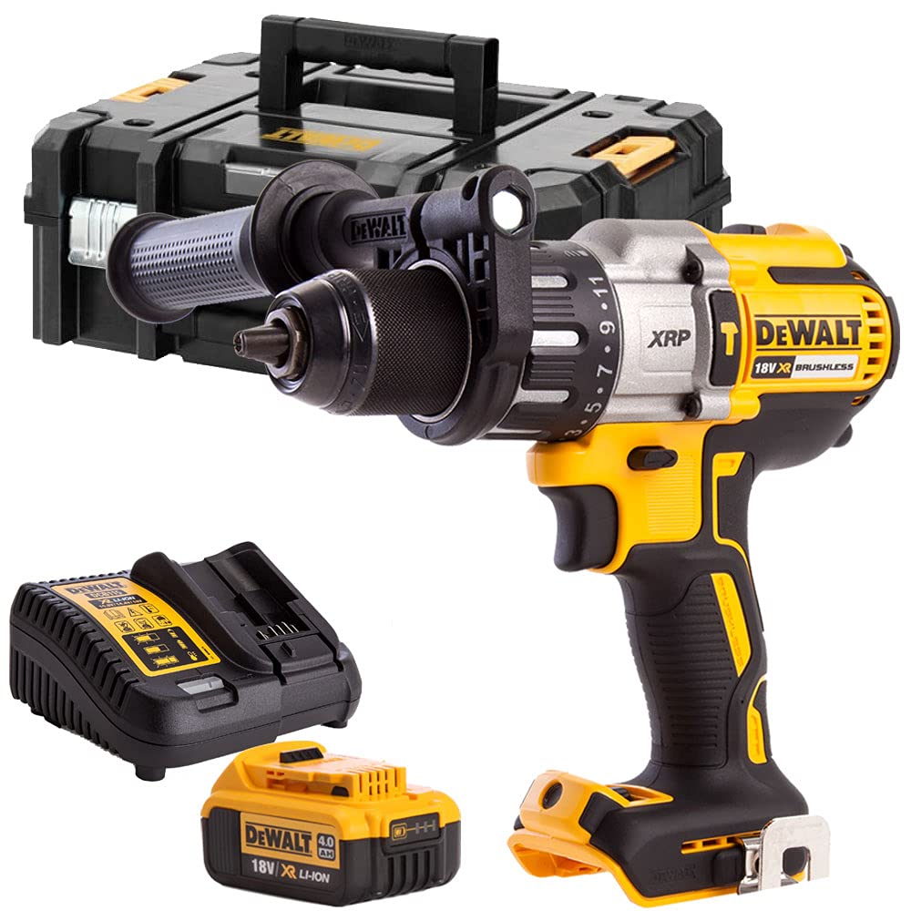 Dewalt DCD996N 18V Brushless Combi Drill with 4Ah, Charger & Case