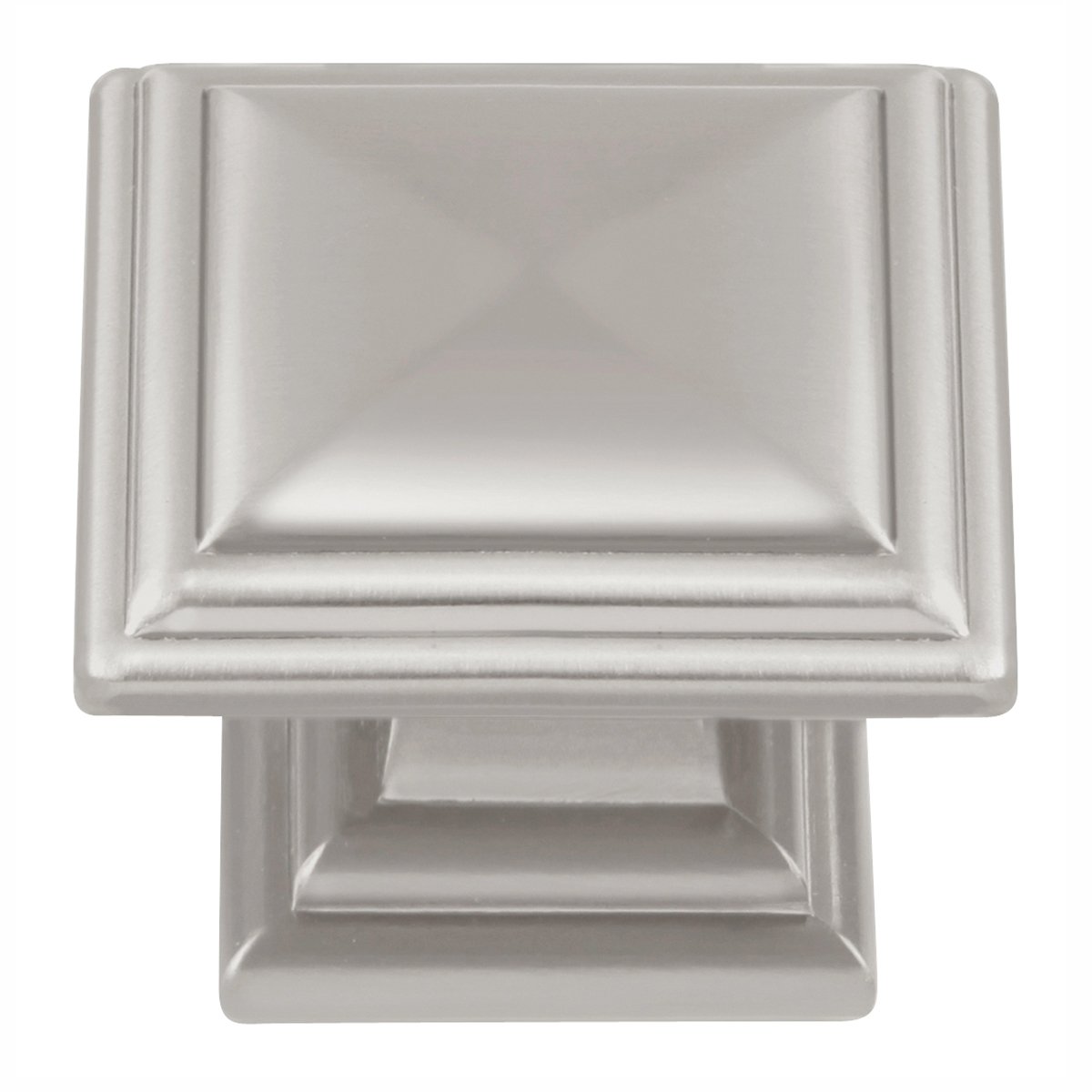 Hickory Hardware HH74639-SN Somerset Collection 1-5/16" Sq. Knob, Satin Nickel