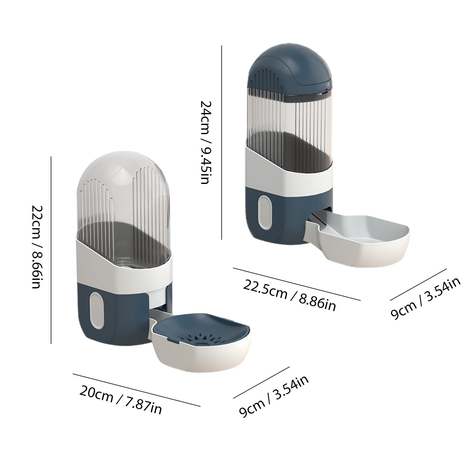 Comedero automático para gatos, bebedero automático 2 en 1, agua de gravedad para gatos, jaula extraíble, cuenco de comida para mascotas, cuenco de comida para perros y agua, sin derrames, para gatos,