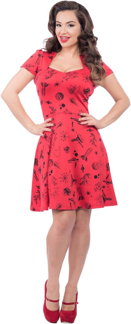 Steady Space Robot Dress S in Red