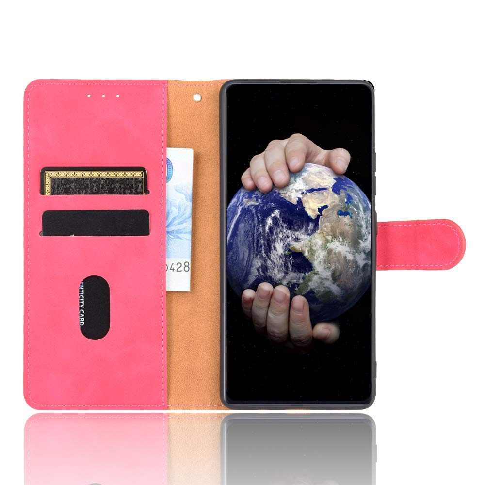 Dhongf Custodia per TCL L10 Pro Cover Con protezione fotocamera Fibbia Magnetica Antiurto Antigraffio Bumper per TCL L10 Pro Rosso