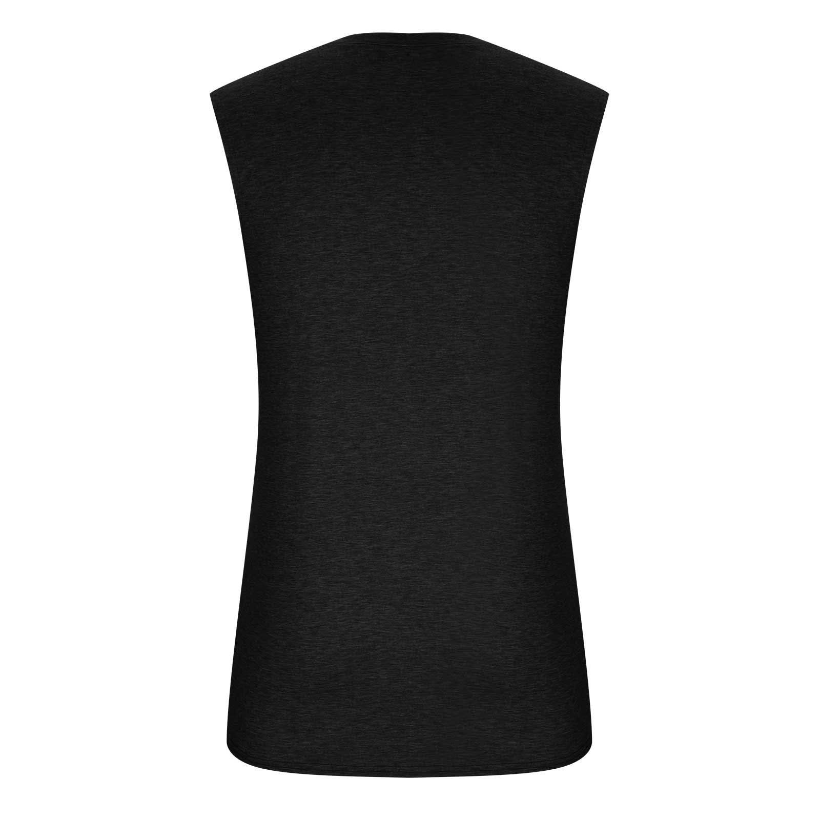 Camiseta de tirantes para hombre de verano ranurada ancha deporte fitness largo Hip Hop puro sin mangas Top Musculoso
