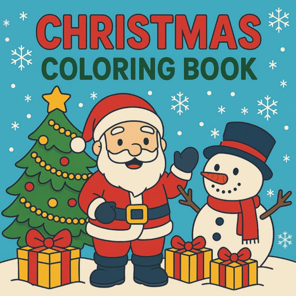 Christmas Coloring Book: 40 Festive Coloring Pages For Kids
