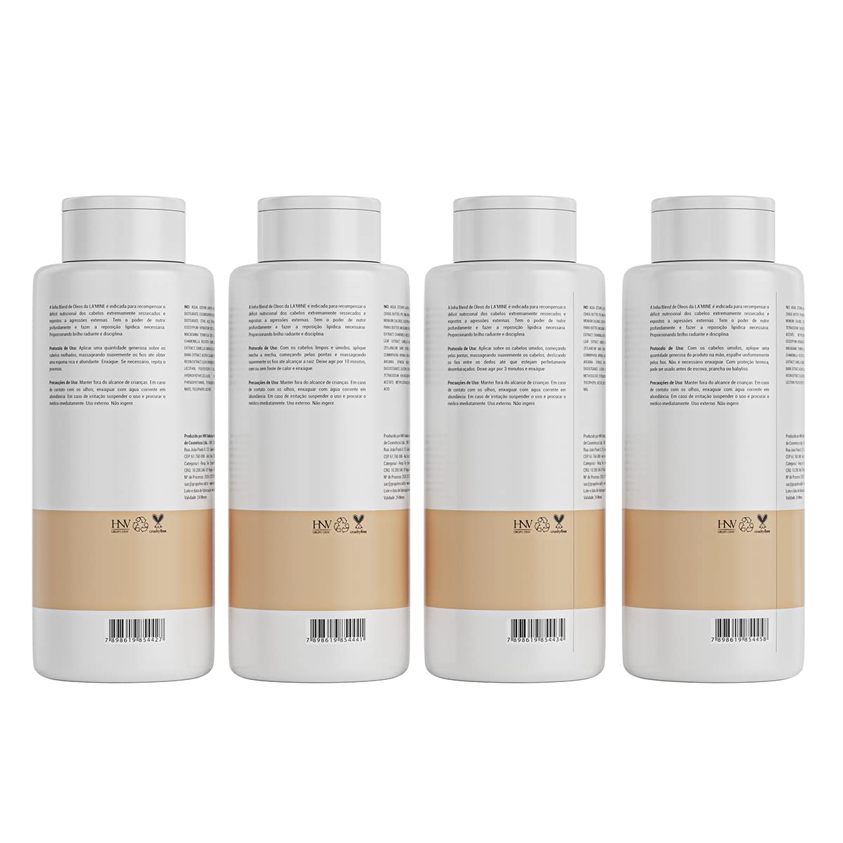 HANOVA La'Mine Blend de Óleos (1 Shampoo 500mL + 1 Máscara 500 mL