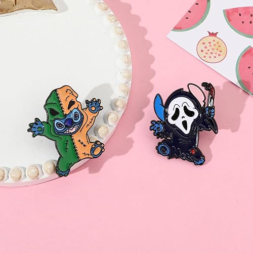 Miniatura 6 de Ohana - Alfileres esmaltados de puntada de anime Ohana Means Family Stitch Pines de solapa para mujeres, hombres, niñas, niños, broche, mochila,