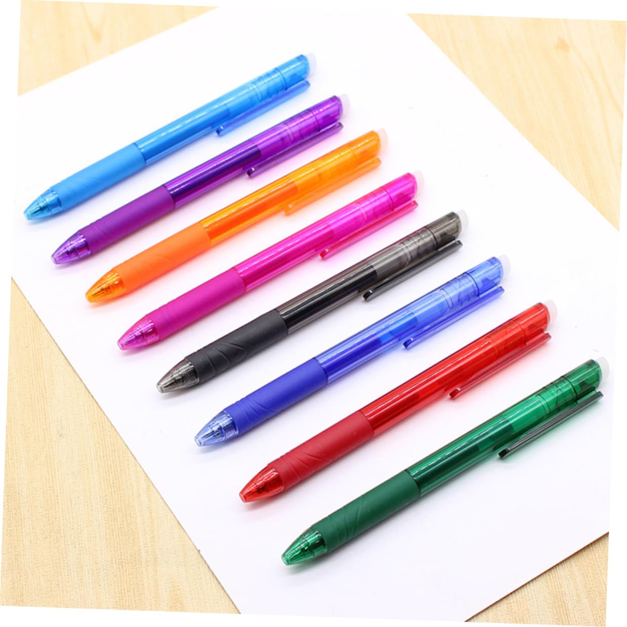 Housoutil 24 Pezzi Penne Gel Cancellabili Punta Fine Penne Colorate per Scrittura e Calligrafia per Studenti e Ufficio con Confezione PVC