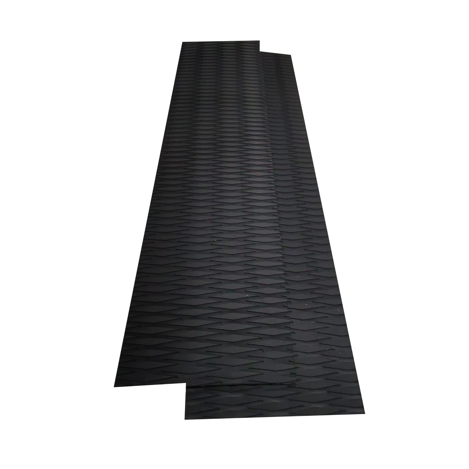 DIY Traktion mit rutschfestem Griff Matte Pad (23x90cm) Vielseitig & Trimmable EVA Blatt Pad für SUP, Surfen, SUP, Skimboards Standup & More (2 Stück Schwarz)
