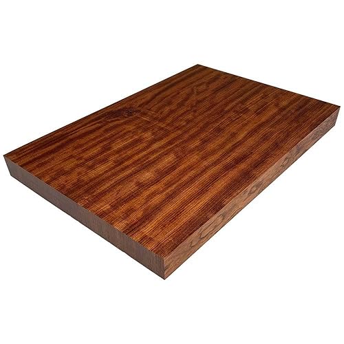 Exotic Wood Zone Bubinga - Guitarra eléctrica y bajo musical Luthier Tonewood Body Blanks  21" x 14" x 1-34" - Pegado cepillado (3 piezas)