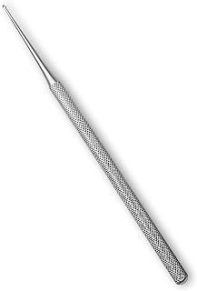 Buck Dermal Ear Wax Remover Cleaning Distel Round Safe Tip with Strong Handle Stainless Steel (Size 00 Straight/Blunt)