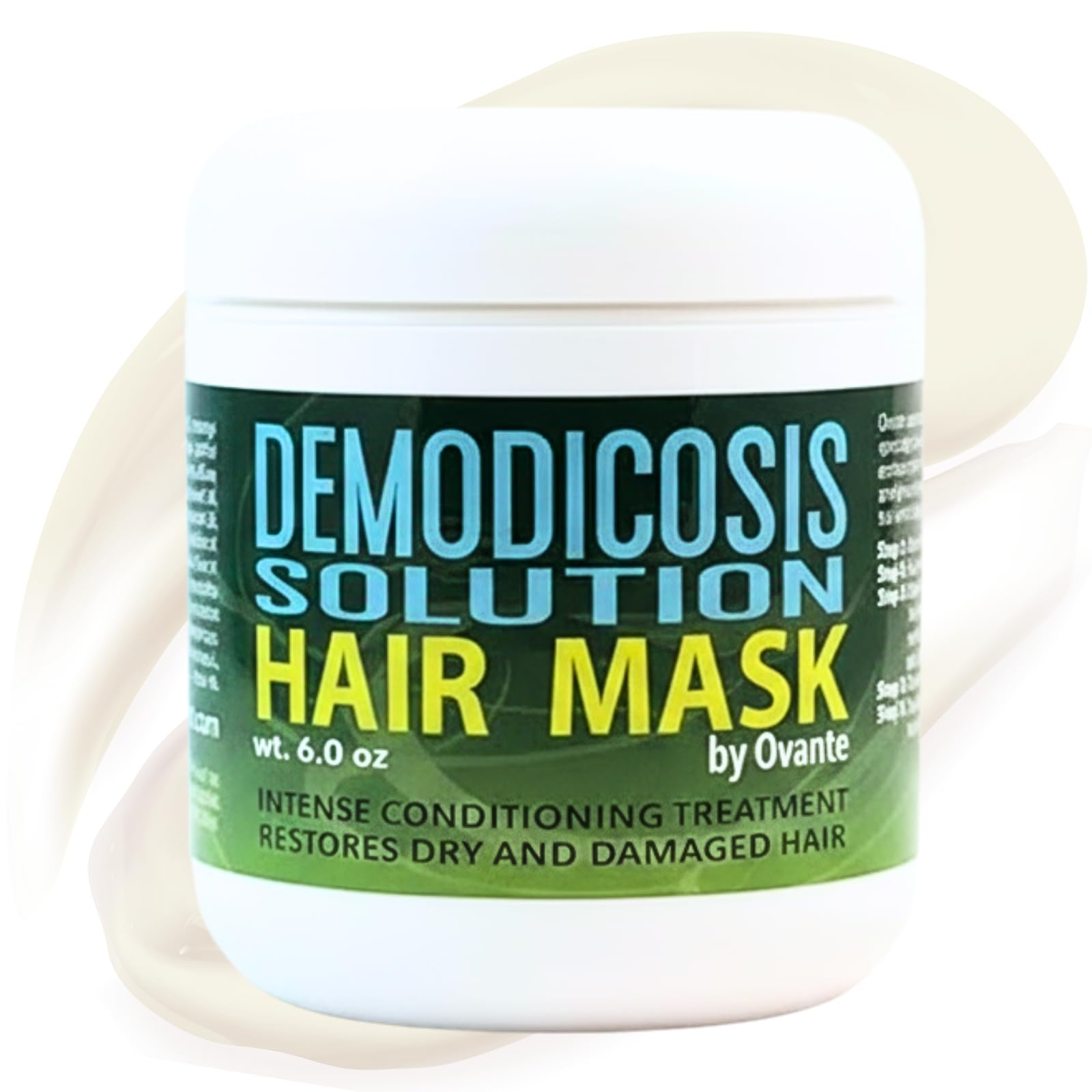 Demodex Mite Eliminating Hair and Scalp Repair Mask for Humans with Itchy, Demodex Prone Scalp, Dandruff, Hair Loss Associated with Human Demodicosis - 6.0 oz