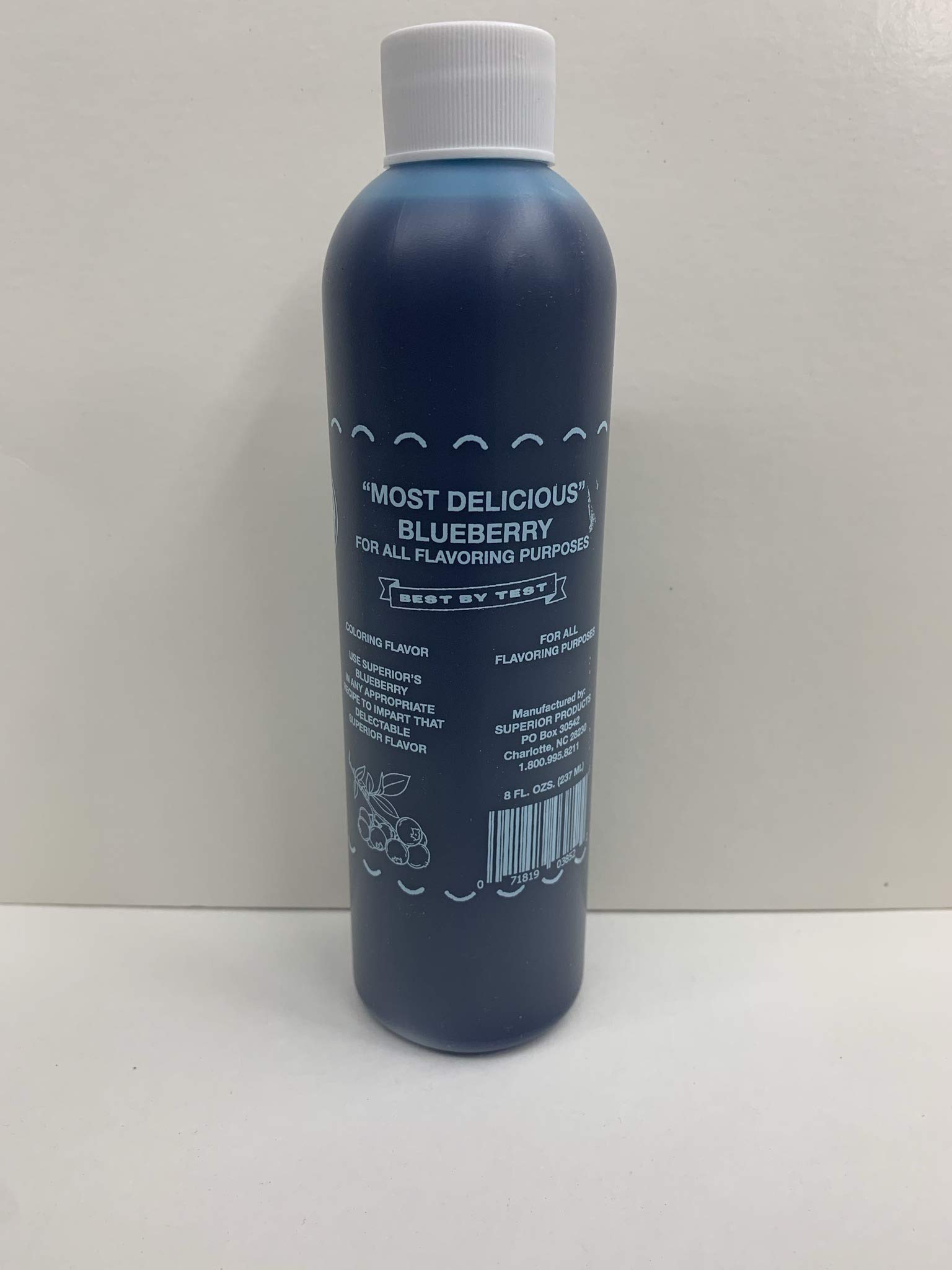 Superior Flavors BLUEBERRY | Cooking and Baking Flavoring | Delicious Substitute for Vanilla Extract | Water Based, and Alcohol Free | 8oz Bottle…